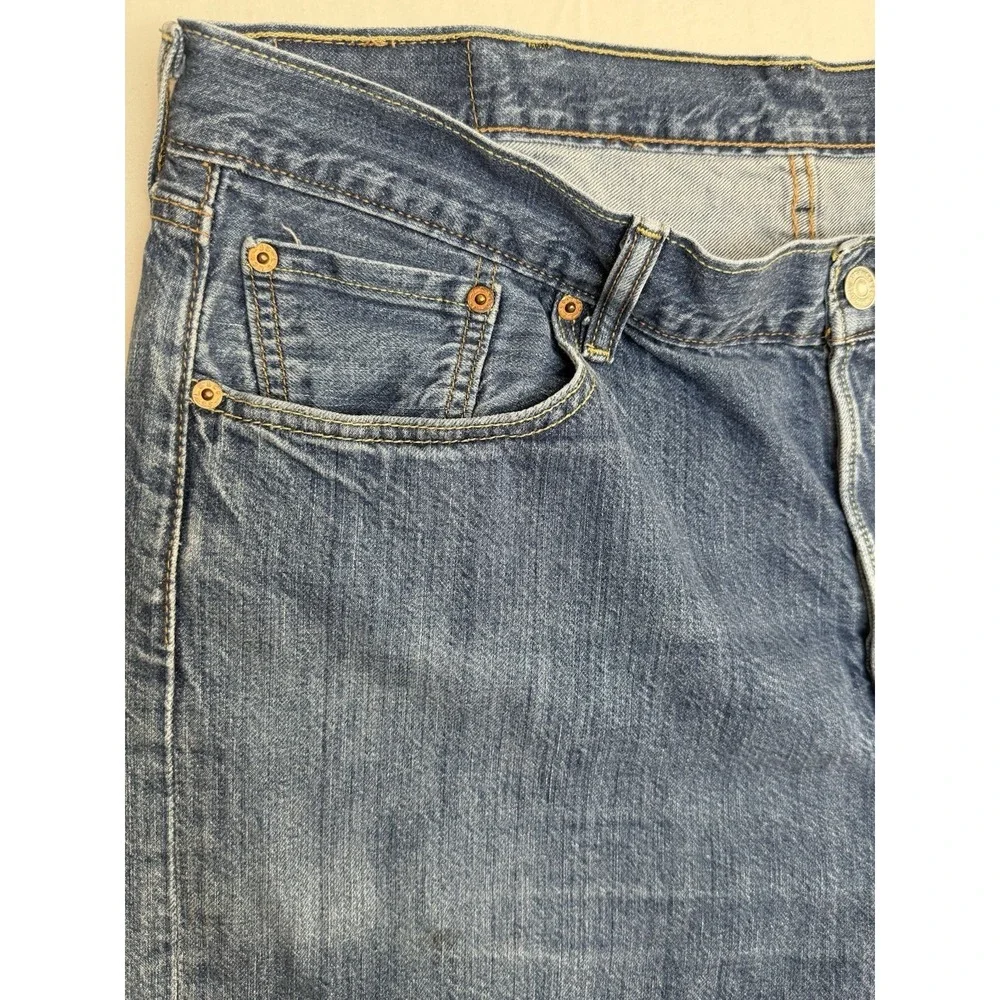Levi Strauss 501 Men's Button Fly Denim Shorts Cotton Y2K 90s 38W